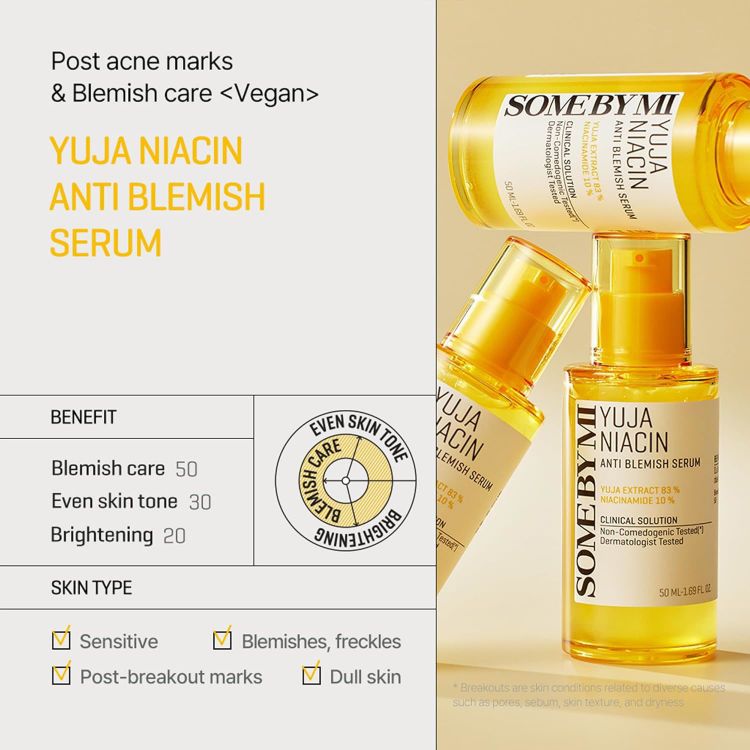 صورة SOME BY MI YUJA NIACIN ANTI-BLEMISH SERUM 50ML