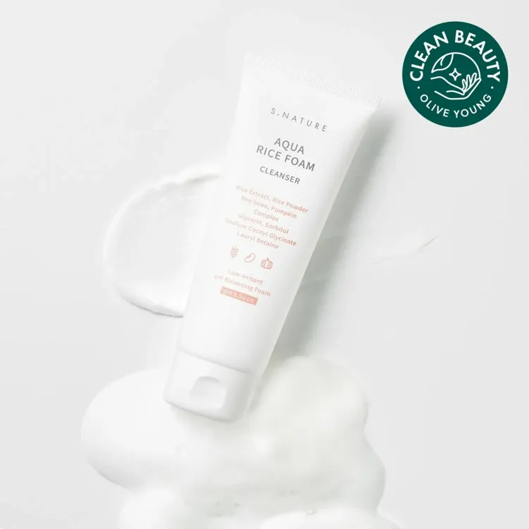 Picture of S.NATURE AQUA RICE FOAM CLEANSER 160ml