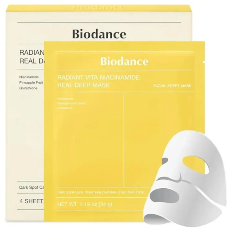 Picture of Biodance Radiant Vita Niacinamide Real Deep Mask (4ea)