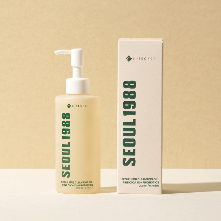 Picture of K-SECRET SEOUL 1988 Cleansing Oil : Pine Cica 1% + Probiotics  200ml