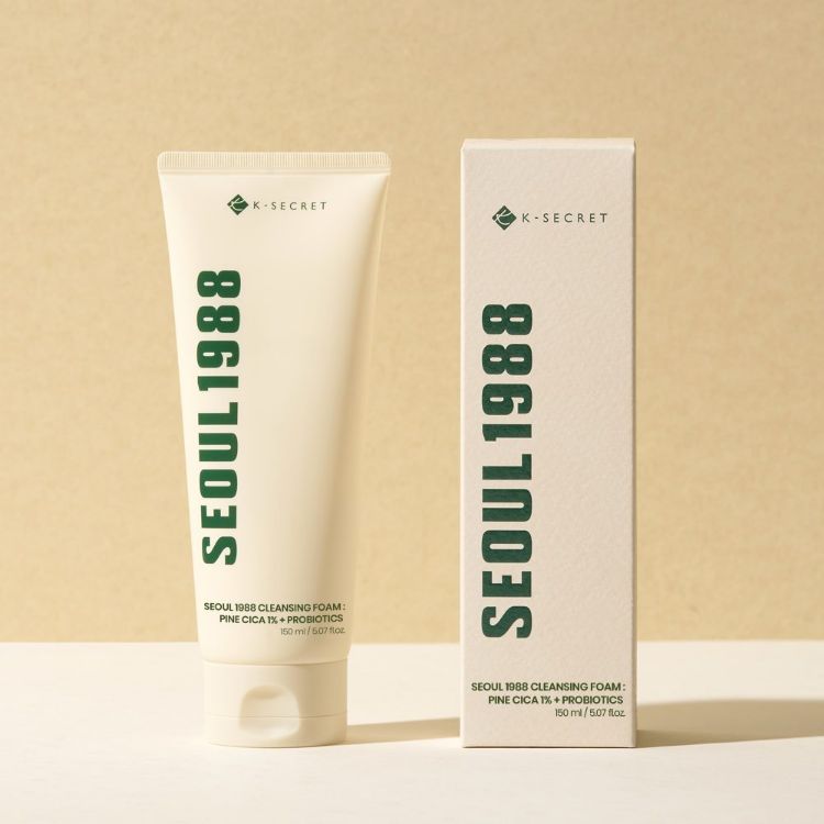 Picture of K-SECRET SEOUL 1988 Cleansing Foam : Pine Cica 1% + Probiotics  150ml