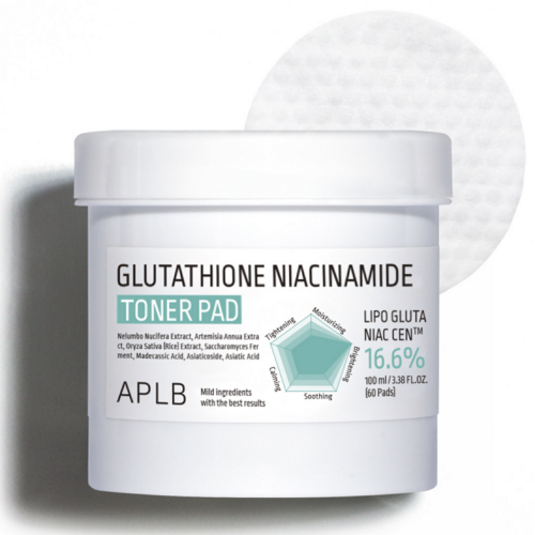 صورة APLB GLUTATHIONE NIACINAMIDE TONER PAD