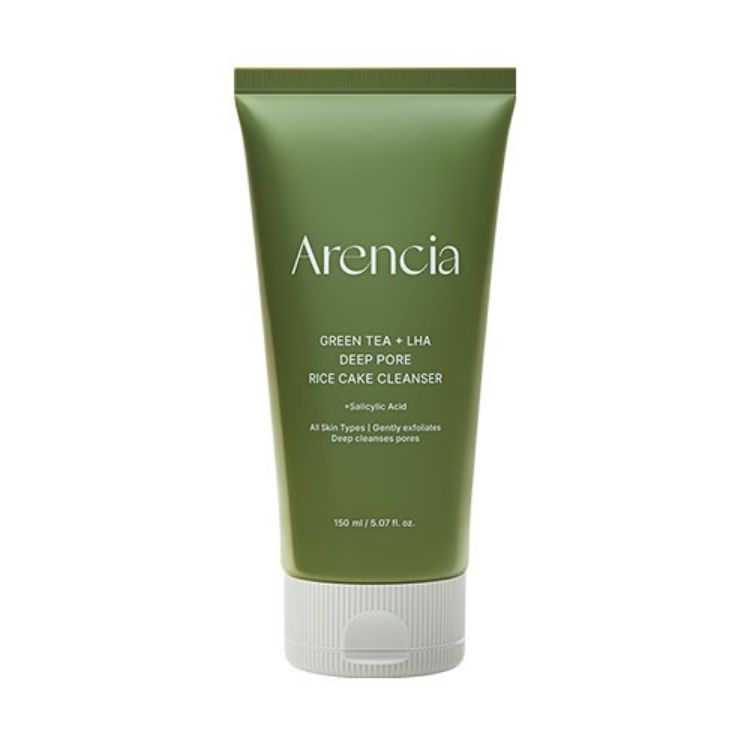 صورة Arencia Green Tea + LHA Deep Pore Rice Cake Cleanser 150ml