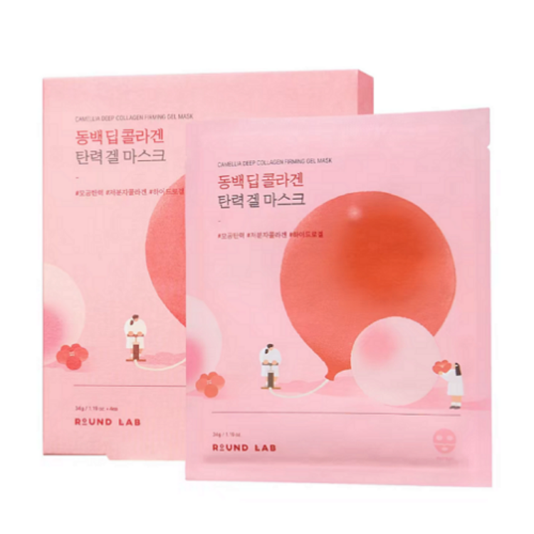 Picture of ROUND LAB CAMELLIA DEEP COLLAGEN FIRMING GEL MASK (4EA)