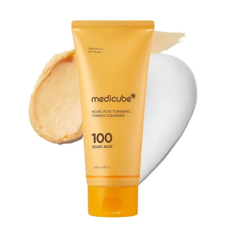 صورة MEDICUBE KOJIC ACID TURMERIC TONING CLEANSER 120g