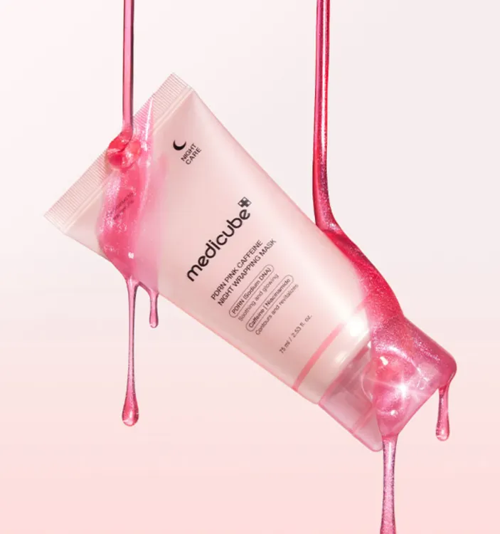 Picture of MEDICUBE PDRN PINK CAFFEINE NIGHT WRAPPING MASK 75ml
