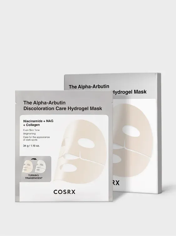 Picture of COSRX The Alpha-Arbutin Discoloration Care Hydrogel Mask 34g x 3 ea