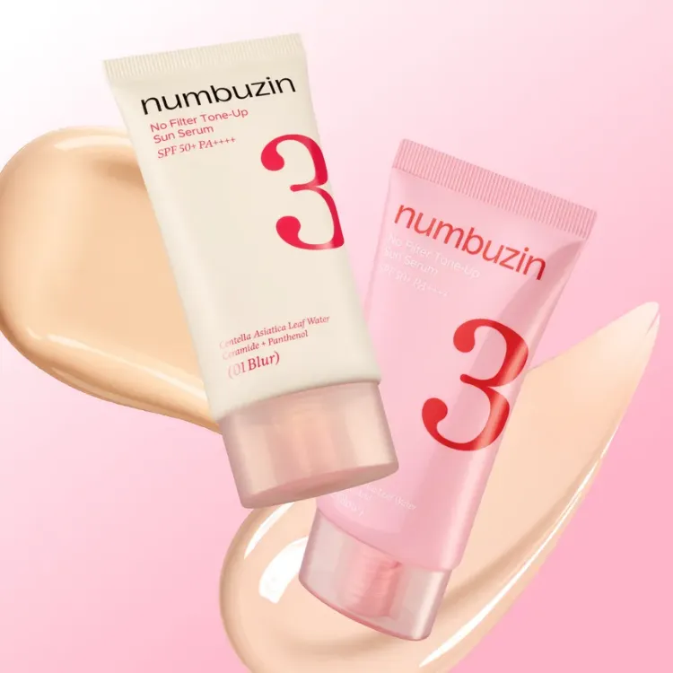 صورة NUMBUZIN NO.3 NO FILTER TONE-UP SUN SERUM 50ML - 01 BLUR