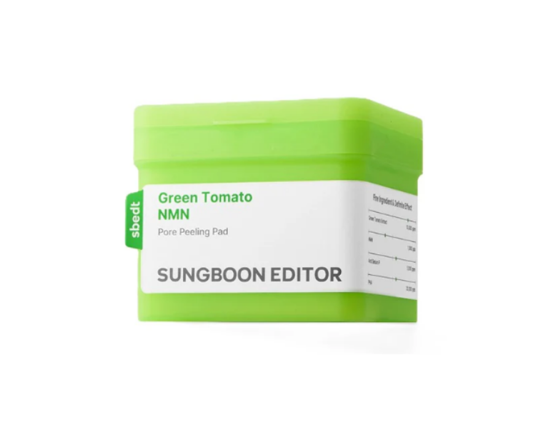 صورة SUNGBOON EDITOR GREEN TOMATO NMN PORE PEELING PAD 170ML(60PCS)