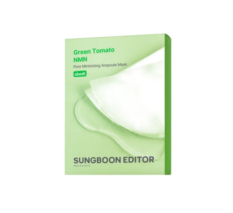 صورة SUNGBOON EDITOR GREEN TOMATO NMN PORE LIFTING AMPOULE MASK 23G*10PCS