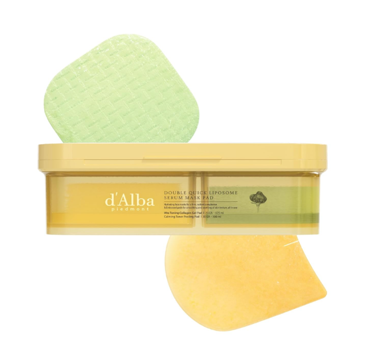 صورة d'Alba DOUBLE QUICK LIPOSOME SERUM MASK PAD 225ML (100PADS)
