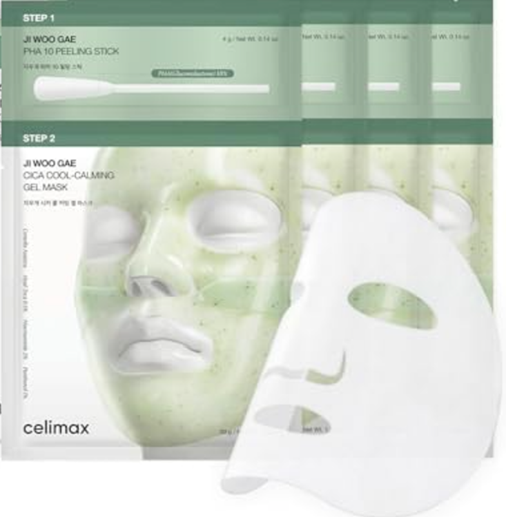 Picture of CELIMAX JI WOO GAE CICA PHA PEEL 2-STEP GEL MASK 4EA