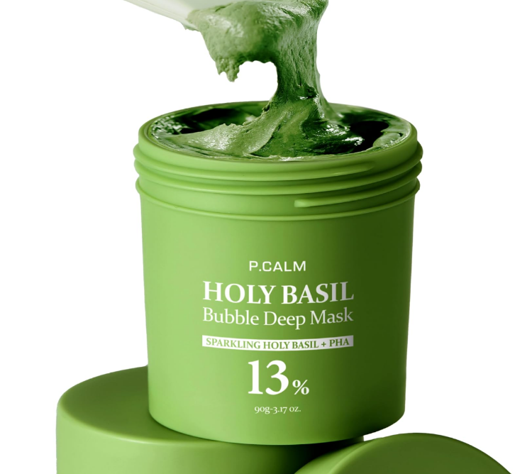 Picture of P.CALM HOLY BASIL BUBBLE DEEP MASK 90G