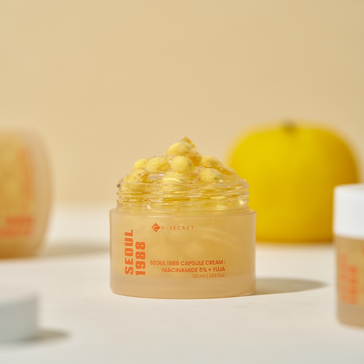 صورة [Buy 2 Get 1 Free] K-SECRET SEOUL 1988 CAPSULE CREAM : NIACINAMIDE 5% + YUJA 50ml