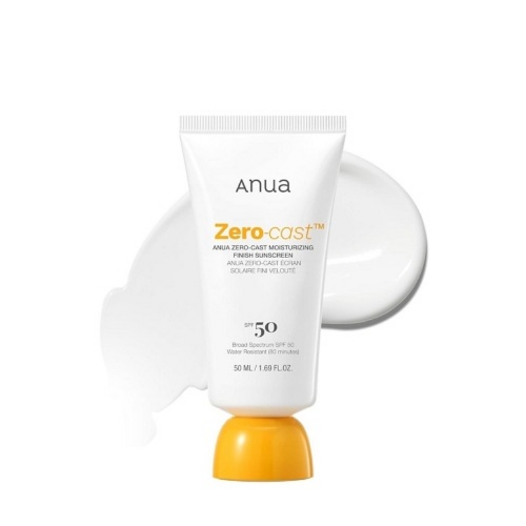 صورة [Buy 2 Get 1 Free] ANUA ZERO-CAST MOISTURIZING FINISH SUNSCREEN 50ml