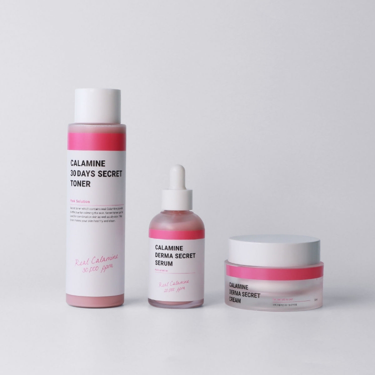 صورة [Buy 2 Get 1 Free] K-SECRET Calamine Essential Skincare Trio