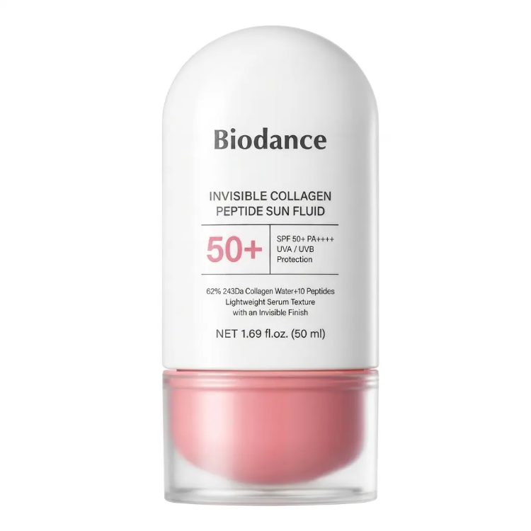 صورة [Buy 2 Get 1 Free] Biodance INVISIBLE COLLAGEN PEPTIDE SUN FLUID 50ml SPF50+ PA++++