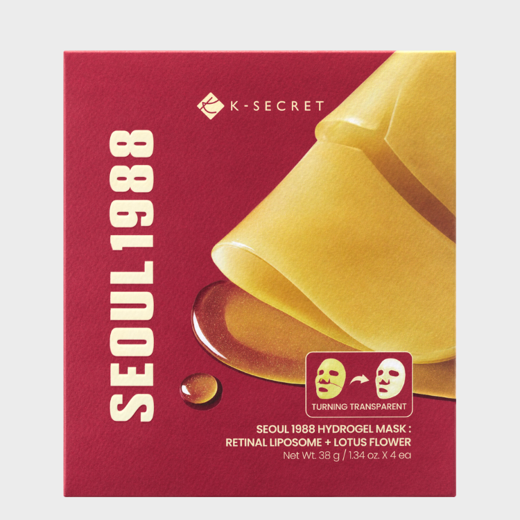 Picture of K-SECRET SEOUL 1988 HYDROGEL MASK : RETINAL LIPOSOME+LOTUS FLOWER (4EA)